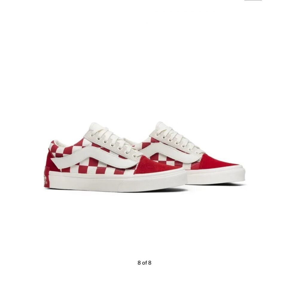Vans Purlicue Old Skool 'Year Of The Pig sz 11 Red/White Tennis Shoes/Sneakers